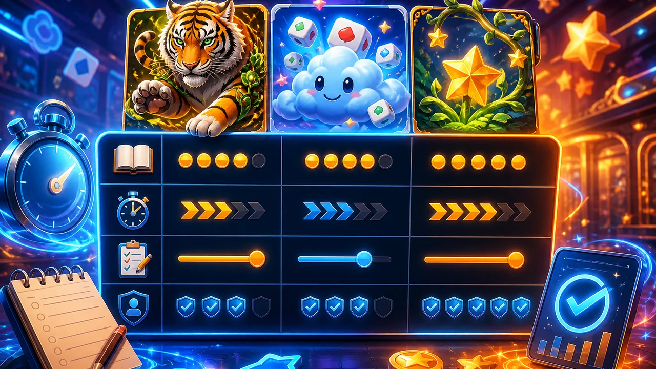 Nhịp chơi và tiêu chí chọn bảng xếp hạng game PG99 phổ biến theo tiêu chí nào